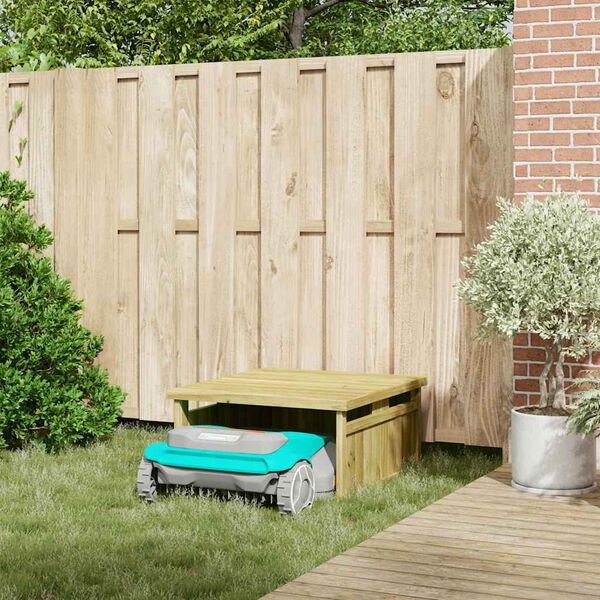 vidaXL Fűny&iacute;r&oacute; Gar&aacute;zs Barna 73.5 x 81.5 x 38.5 cm