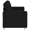 vidaXL fekete sz&ouml;vet loveseat kanap&eacute; 160x77x82 cm