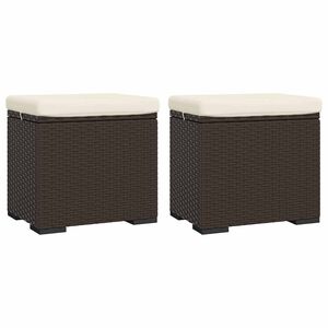 vidaXL 2 db barna polyrattan zs&aacute;moly p&aacute;rn&aacute;kkal 40 x 30 x 40 cm