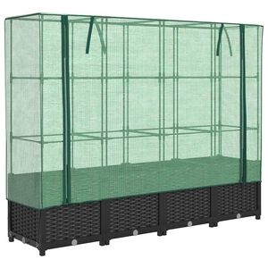 vidaXL rattan hat&aacute;s&uacute; magas&aacute;gy&aacute;s &uuml;vegh&aacute;ztakar&oacute;val 160 x 40 x 138 cm