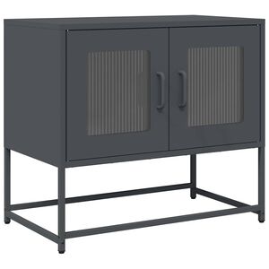 vidaXL antracitsz&uuml;rke hidegen hengerelt ac&eacute;l TV-szekr&eacute;ny 68x39x60,5 cm