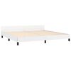 vidaXL fehér műbőr ágykeret fejtámlával 200x200 cm