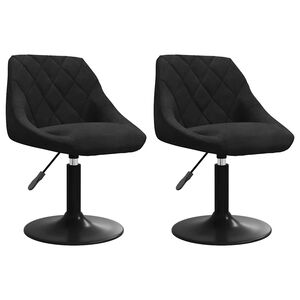 vidaXL 2 db fekete b&aacute;rsony forg&oacute; &eacute;tkezősz&eacute;k