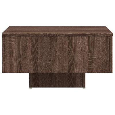 vidaXL barna tölgyszínű szerelt fa dohányzóasztal 60 x 60 x 31,5 cm