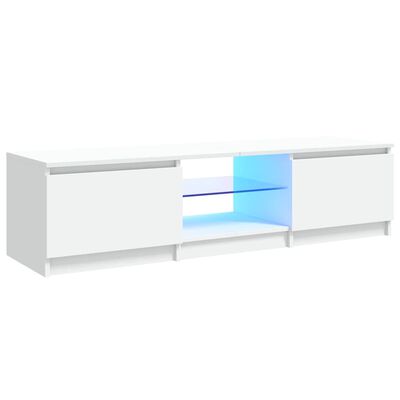 vidaXL fehér TV-szekrény LED lámpákkal 140 x 40 x 35,5 cm