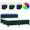 vidaXL s&ouml;t&eacute;tz&ouml;ld b&aacute;rsony rug&oacute;s &eacute;s LED-es &aacute;gy matraccal 180x200 cm