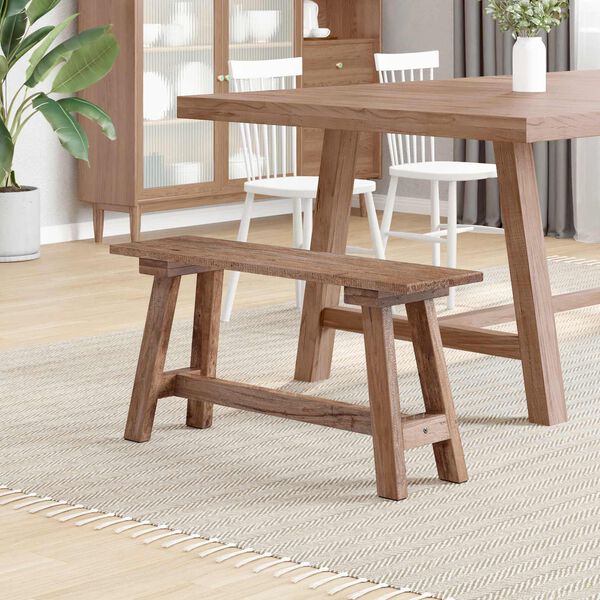 vidaXL pad Term&eacute;szetes 92 x 23,5 x 45,5 cm T&ouml;m&ouml;r mahag&oacute;ni fa