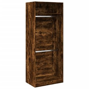 vidaXL f&uuml;st&ouml;s t&ouml;lgy sz&iacute;nű szerelt fa ruh&aacute;sszekr&eacute;ny 80 x 50 x 200 cm