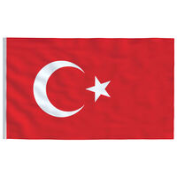 vidaXL török zászló 90 x 150 cm