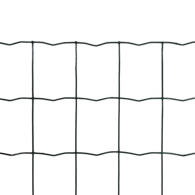 vidaXL Euro Fence zöld acélkerítés 25 x 1,0 m