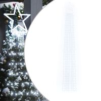 vidaXL hideg fehér 320 LED-es karácsonyfafüzér 375 cm