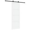 vidaXL Cs&uacute;sz&oacute; ajt&oacute; Feh&eacute;r &eacute;s Fekete 83 x 232 cm T&ouml;m&ouml;r Fenyőfa