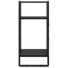 vidaXL Fali polc k&eacute;szlet 6 pcs Fekete t&ouml;lgy 100 x 25 x 30 cm Faanyag