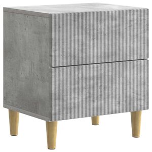 vidaXL &Eacute;jjeliszekr&eacute;ny Betonsz&uuml;rke 43 x 34,5 x 48 cm Szerelt Fa