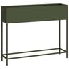 vidaXL Magas Kerti Cser&eacute;p Oliva z&ouml;ld 100 x 26 x 82 cm Ac&eacute;l
