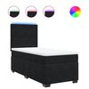 vidaXL fekete b&aacute;rsony rug&oacute;s &aacute;gy matraccal 90x190 cm