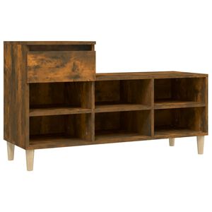 vidaXL f&uuml;st&ouml;s t&ouml;lgy sz&iacute;nű szerelt fa cipősszekr&eacute;ny 102 x 36 x 60 cm