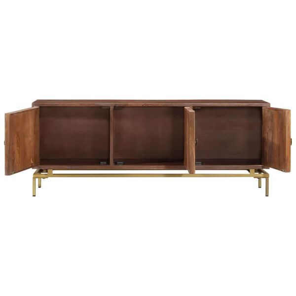 vidaXL tömör mangófa TV-szekrény 120 x 30 x 46 cm