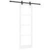 vidaXL Cs&uacute;sz&oacute; ajt&oacute; ORKDAL 78 x 232 cm T&ouml;m&ouml;r fenyőfa &eacute;s &uuml;veg