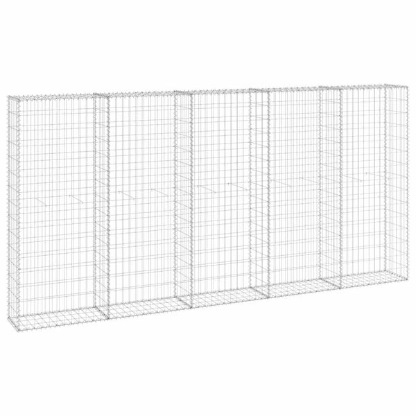 vidaXL horganyzott ac&eacute;l gabion fal fed&eacute;llel 300 x 30 x 150 cm