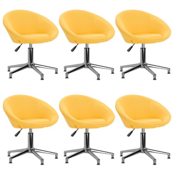 vidaXL 6 db s&aacute;rga sz&ouml;vetbor&iacute;t&aacute;s&uacute; forg&oacute; &eacute;tkezősz&eacute;k