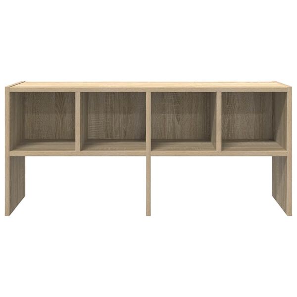 vidaXL cipőtartó állvány egymásra rakható sonoma tölgy 89,5x30x40 cm