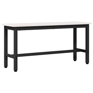vidaXL &Eacute;tkező pad Feh&eacute;r 100 x 32,5 x 49 cm T&ouml;m&ouml;r fenyőfa