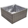 vidaXL sz&uuml;rke polyrattan kerti &uuml;ltetől&aacute;da 80 x 80 x 40 cm