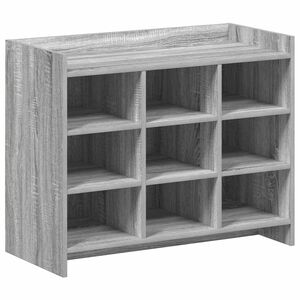 vidaXL Cipőszekr&eacute;ny Sz&uuml;rke Sonoma 85 x 39,5 x 70 cm Szerelt Fa