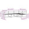 vidaXL K&uuml;lt&eacute;ri kanap&eacute; szett 4 pcs Term&eacute;szetes T&ouml;m&ouml;r Ak&aacute;cfa