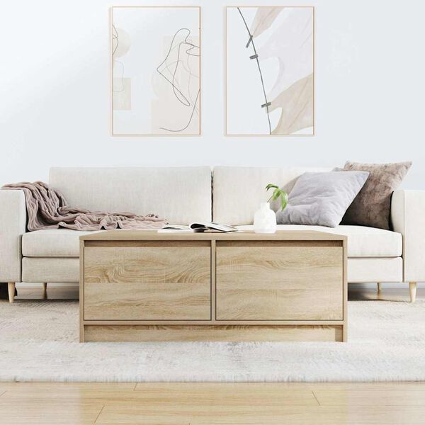 vidaXL t&ouml;lgy sz&iacute;nű doh&aacute;nyz&oacute;asztal fi&oacute;kokkal 100x100x40 cm