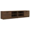 vidaXL 2 db barna t&ouml;lgy sz&iacute;nű szerelt fa TV-szekr&eacute;ny 80x35x36,5 cm