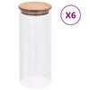 vidaXL 6 db &uuml;veged&eacute;ny bambuszfed&eacute;llel 1000 ml