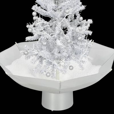 vidaXL fehér havazó karácsonyfa ernyő alakú talppal 75 cm
