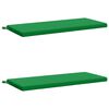 vidaXL Pad p&aacute;rn&aacute;k SOEST 2 db 100% poli&eacute;szter Z&ouml;ld 110 x 50 x 5 cm