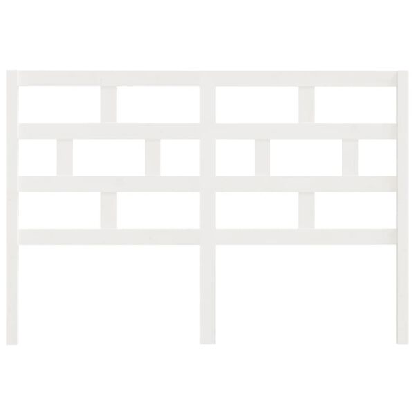 vidaXL feh&eacute;r t&ouml;m&ouml;r fenyőfa &aacute;gyfejt&aacute;mla 156 x 4 x 100 cm