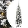 vidaXL Mű kar&aacute;csonyfa 150 LED-del Z&ouml;ld 150 cm PVC, ac&eacute;l &eacute;s műanyag