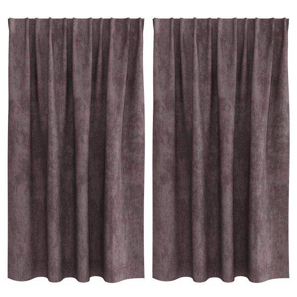 vidaXL B&aacute;rsonyf&uuml;gg&ouml;ny&ouml;k f&uuml;gg&ouml;ny&ouml;kkel 2 pcs Barna 140 x 140 cm B&aacute;rsony