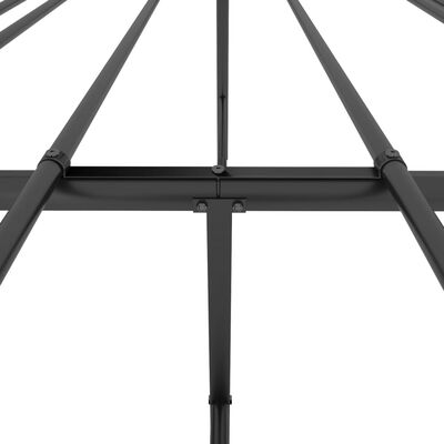 vidaXL fekete fém ágykeret 160 x 200 cm