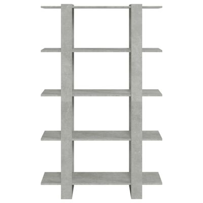 vidaXL betonszürke könyvszekrény/térelválasztó 100 x 30 x 160 cm