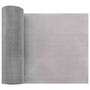 vidaXL H&aacute;l&oacute;s K&eacute;pernyő 20 x 500 cm 60 Mesh Rozsdamentes ac&eacute;l 201 Ez&uuml;st