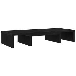 vidaXL fekete t&ouml;lgy szerelt fa &aacute;ll&iacute;that&oacute; monitor&aacute;llv&aacute;ny 60x24x10,5 cm