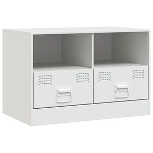 vidaXL feh&eacute;r ac&eacute;l TV-szekr&eacute;ny 67 x 39 x 44 cm