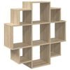 vidaXL Falpolc Sonoma T&ouml;lgy 90 x 25 x 90 cm Szerelt Fa