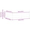 vidaXL Boxrug&oacute;s &aacute;gy matracmal S&ouml;t&eacute;t Barna 180 x 200 cm sz&ouml;vet