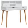 vidaXL Sminkasztal K&eacute;szlet FAUSKE 2 db Feh&eacute;r 100 x 50 x 103,5 cm