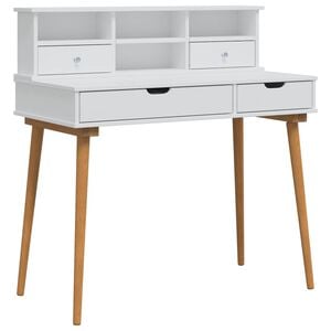 vidaXL Sminkasztal K&eacute;szlet FAUSKE 2 db Feh&eacute;r 100 x 50 x 103,5 cm