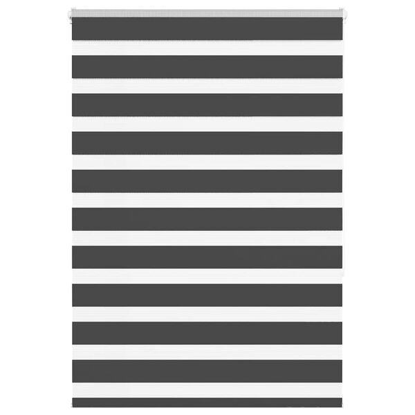 vidaXL zebrafüggönnyel fekete szövetszélesség 110,9 cm poliészter