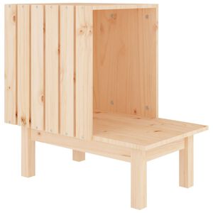 vidaXL t&ouml;m&ouml;r fenyőfa macskah&aacute;z 60 x 36 x 60 cm