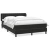 vidaXL fekete b&aacute;rsony rug&oacute;s &aacute;gy matraccal 160x210 cm